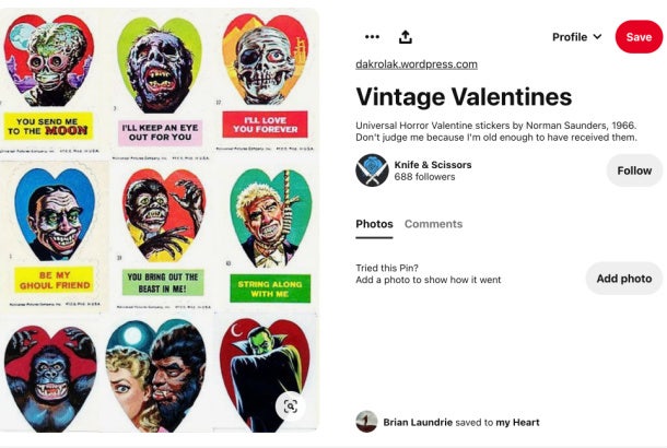 Brian Laundrie Pinterest - vintage valentines