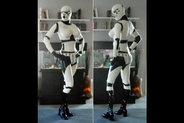 1. Storm Troopers latex suit