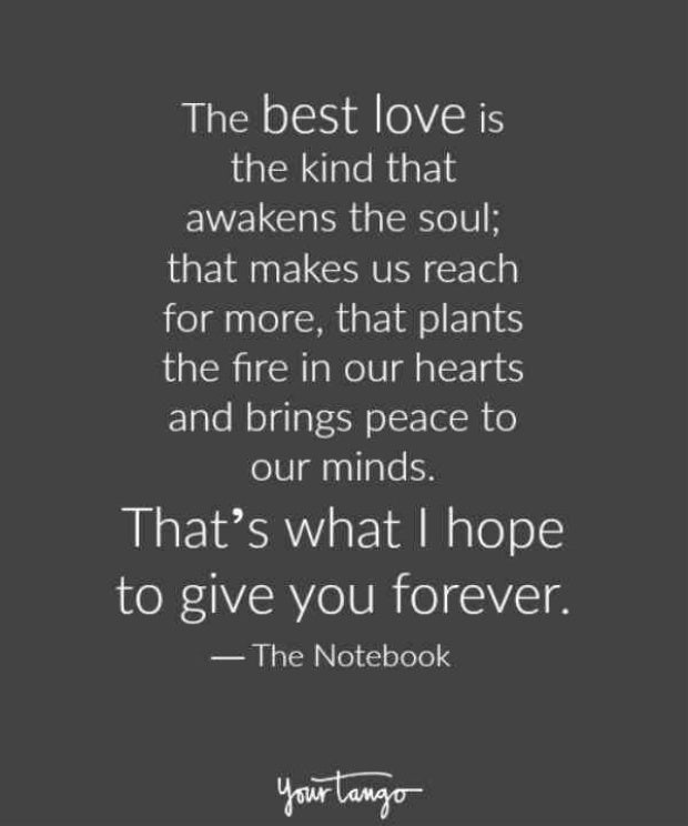 The Notebook love quote