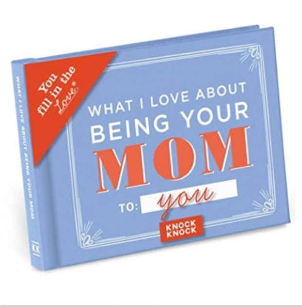 Christmas gifts for parents / what i love about being your mom book