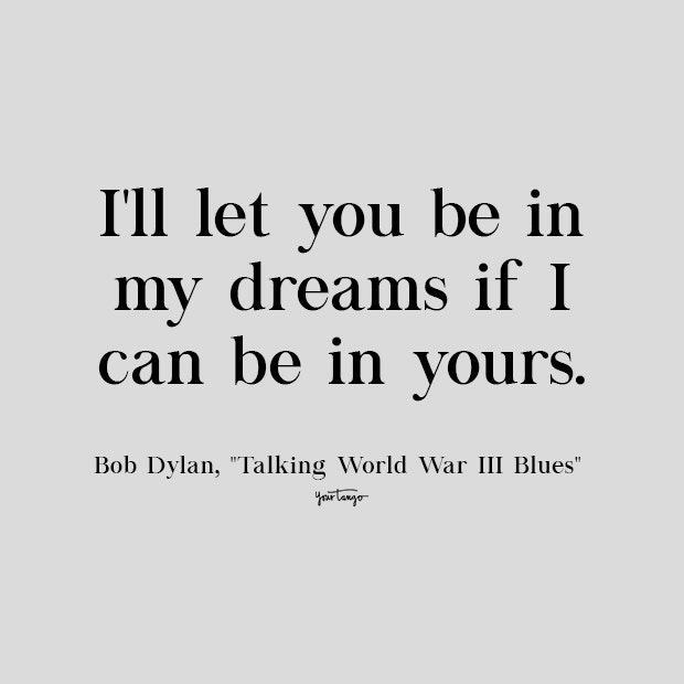 bob dylan cute love quote