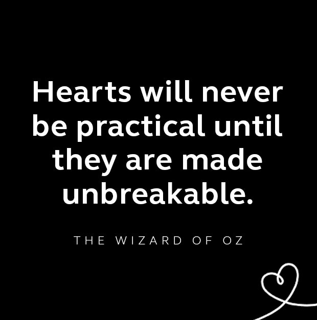 The Wizard of Oz breakup quote