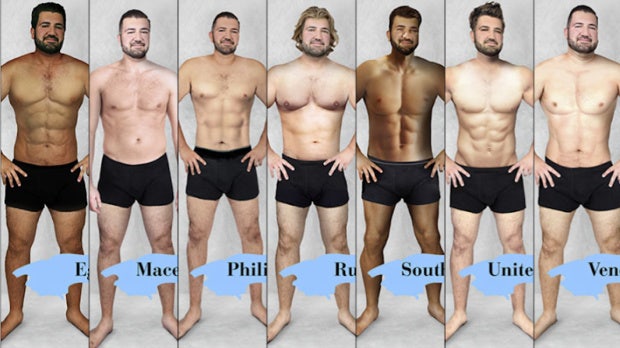 defined abs male body types
