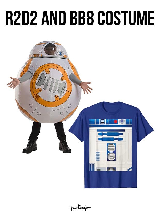gay couple halloween costumes R2D2 and BB8