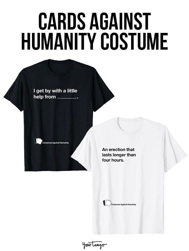gay couple halloween costumes Cards Against Humanity