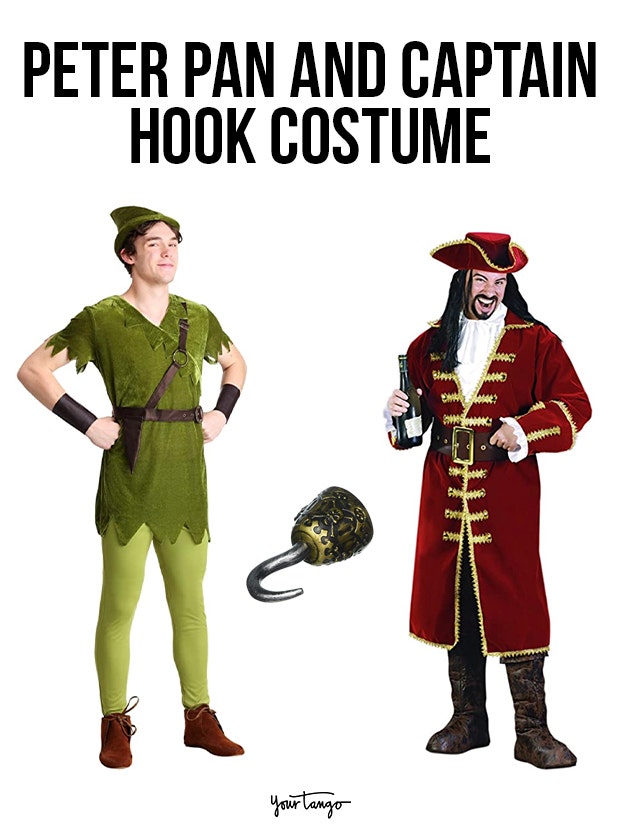 gay couple halloween costumes Peter Pan and Captain Hook