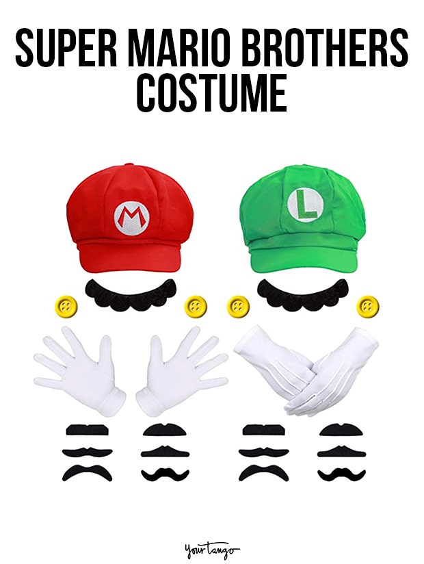 gay couple halloween costumes Mario and Luigi