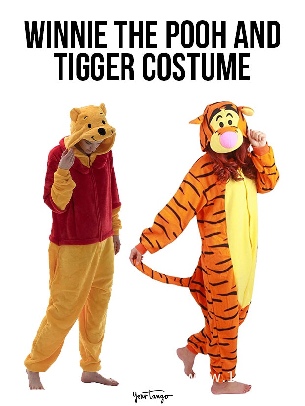 gay couple halloween costumes Winnie the Pooh and Tigger