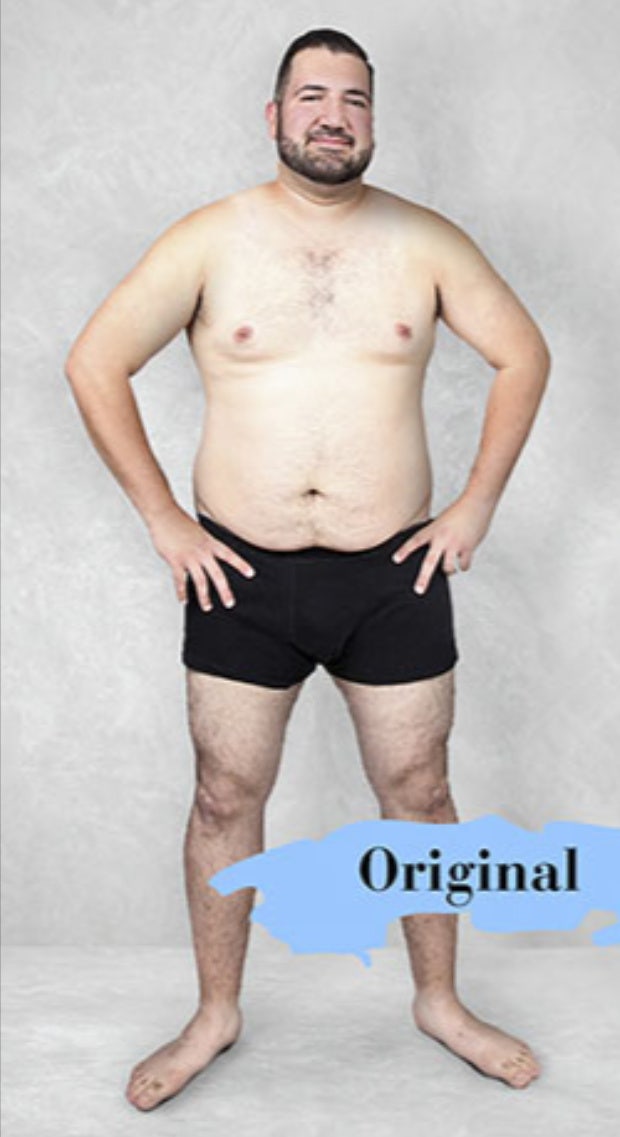 ideal male body: original image