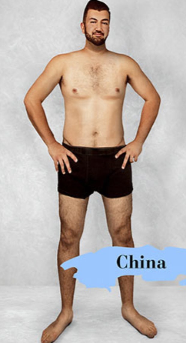 ideal male body type in China