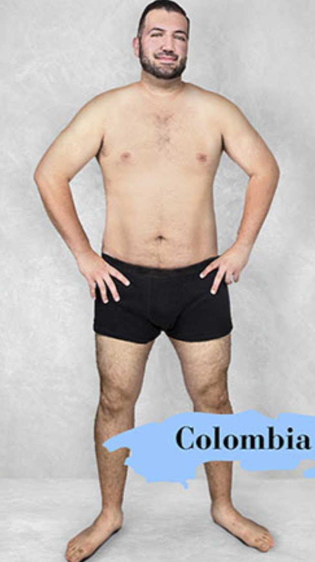 ideal male body type in Colombia