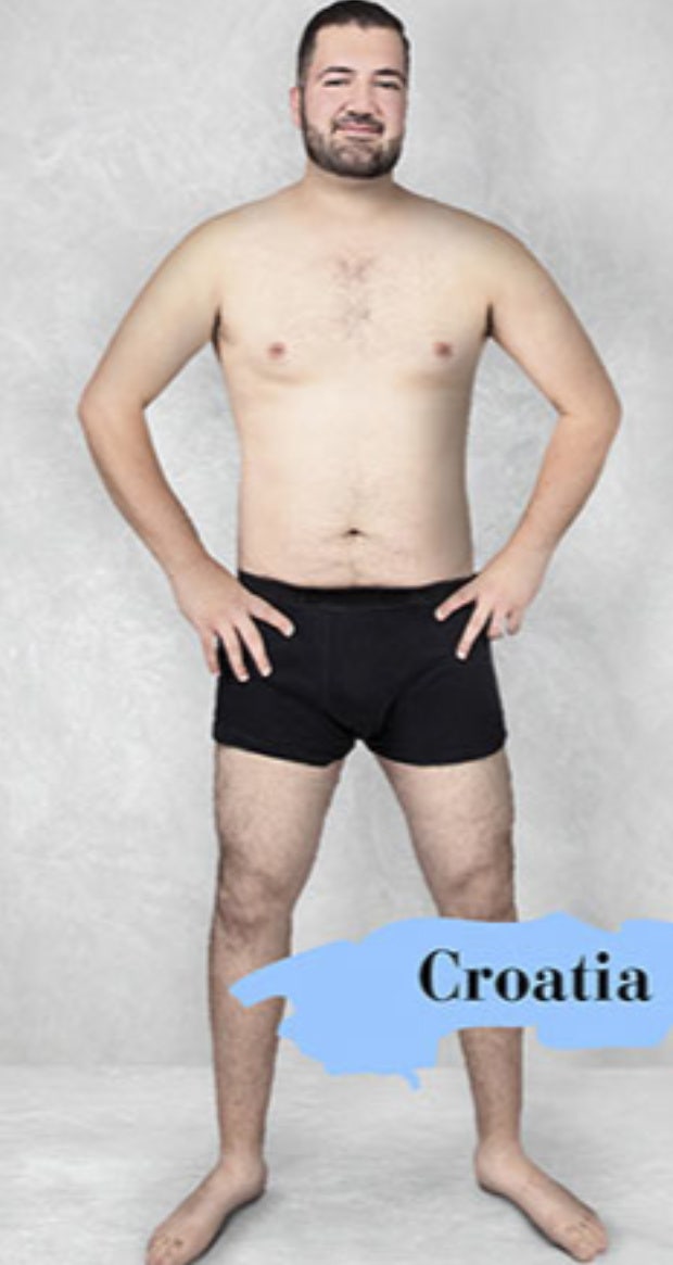 ideal male body type in Croatia