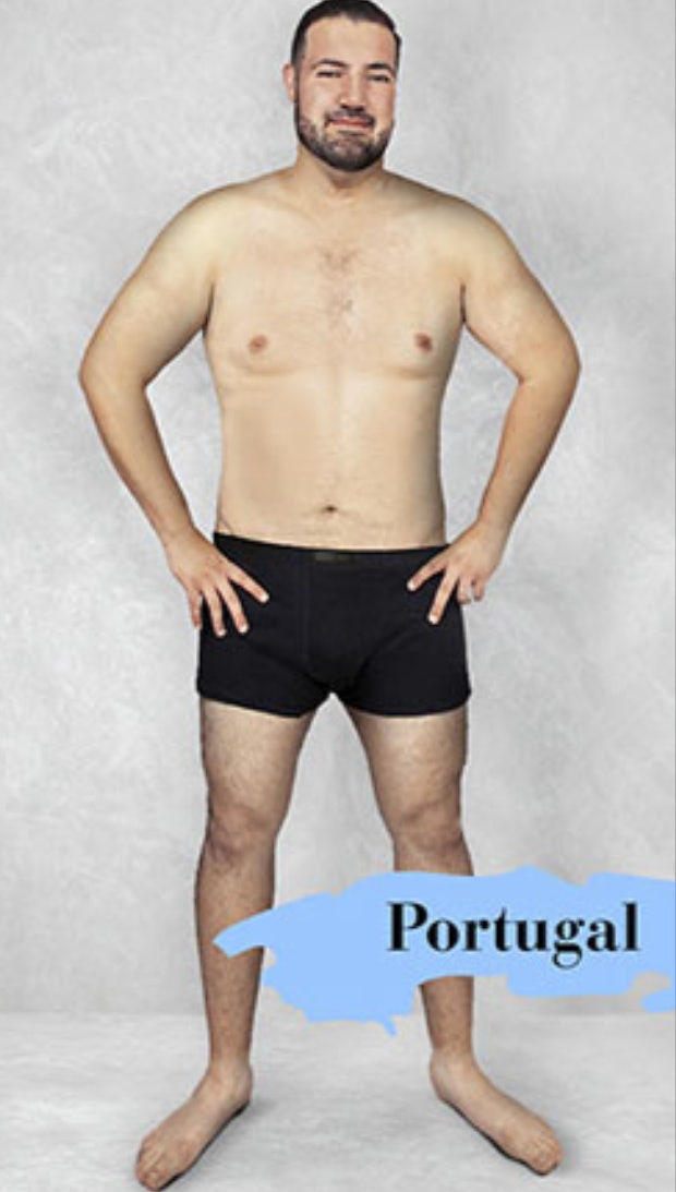 ideal male body type in Portugal
