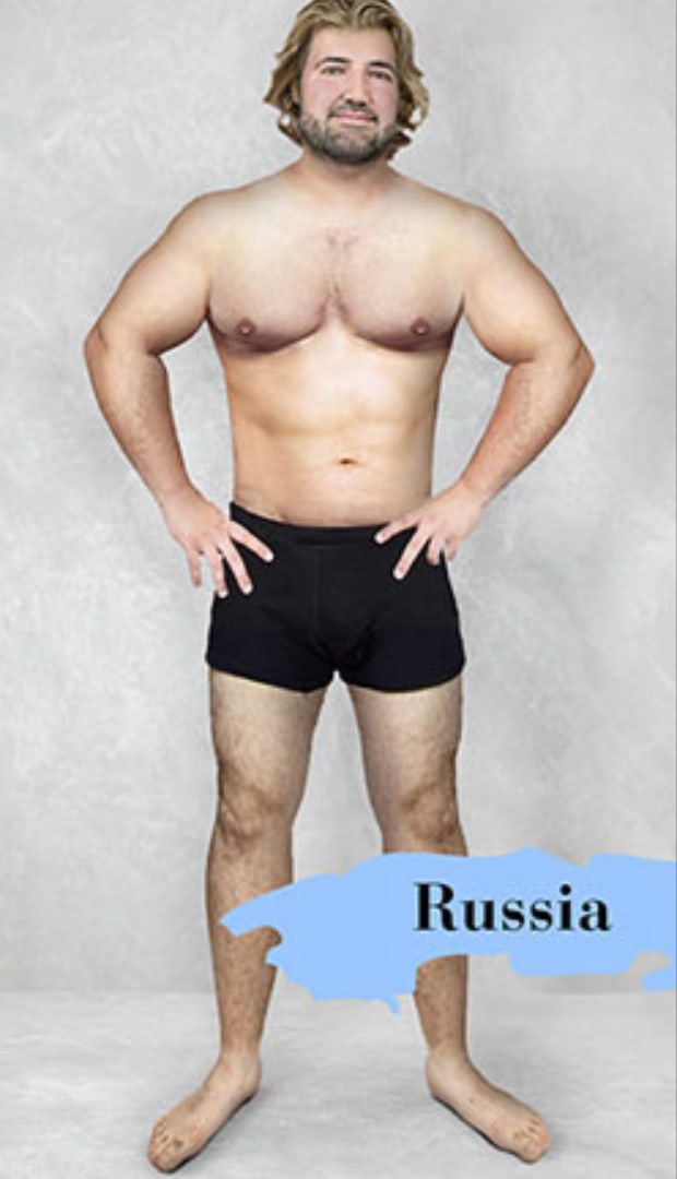 ideal male body type in Russia