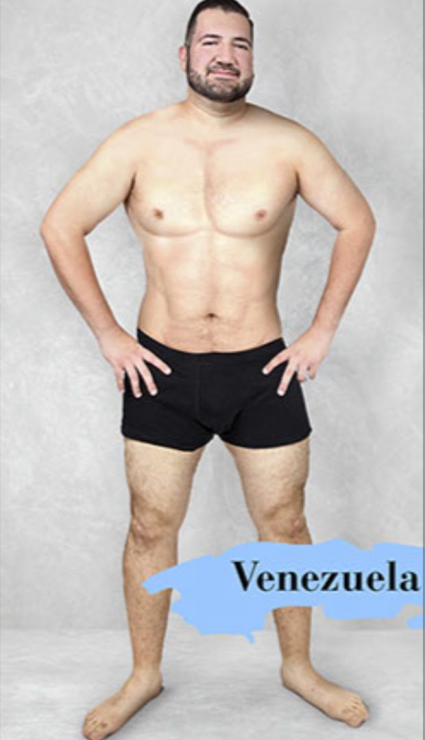ideal male body type in Venezuela