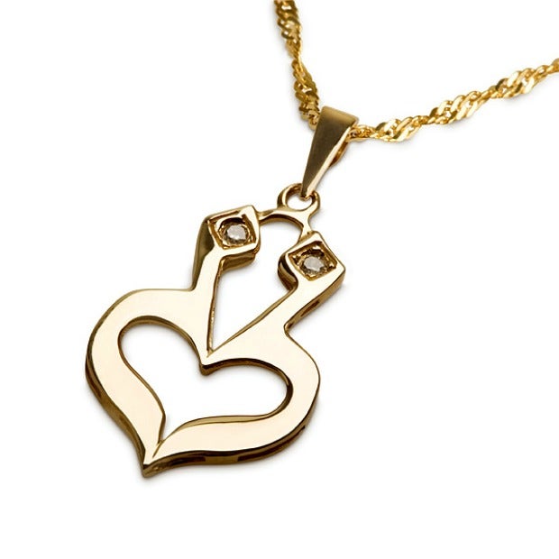 Jewish heart love symbol