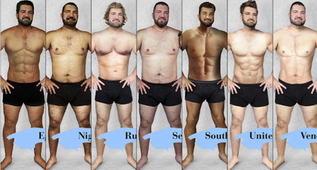 powerful male body types