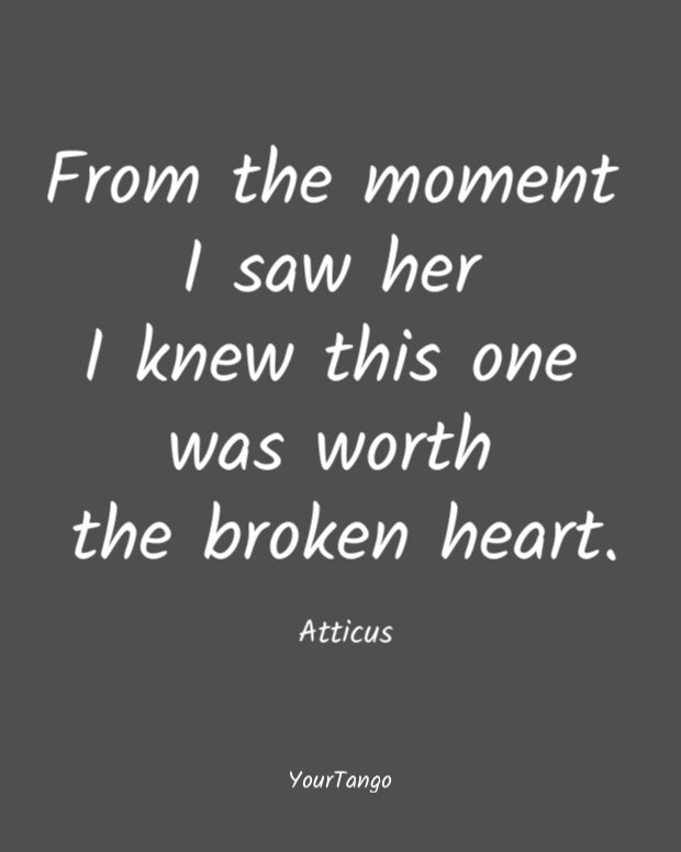 Atticus short love quote