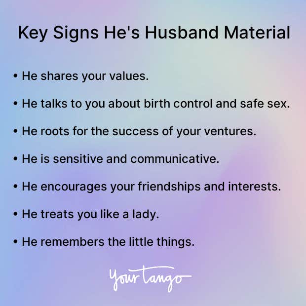 signs he&#039;s husband material