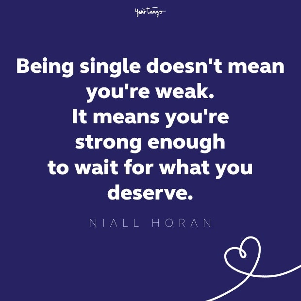 niall horan quote about being single