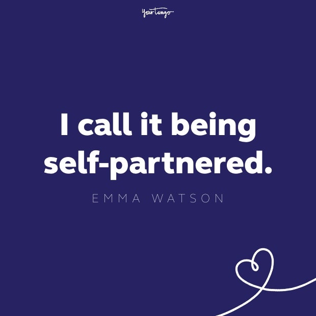 emma watson self partnered quote