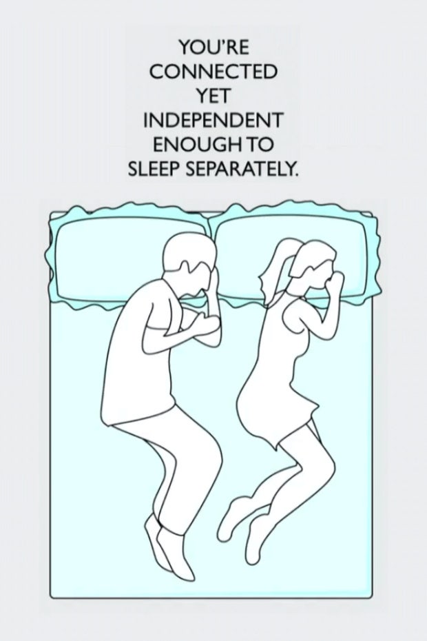 what your sleep position says about your relationship
