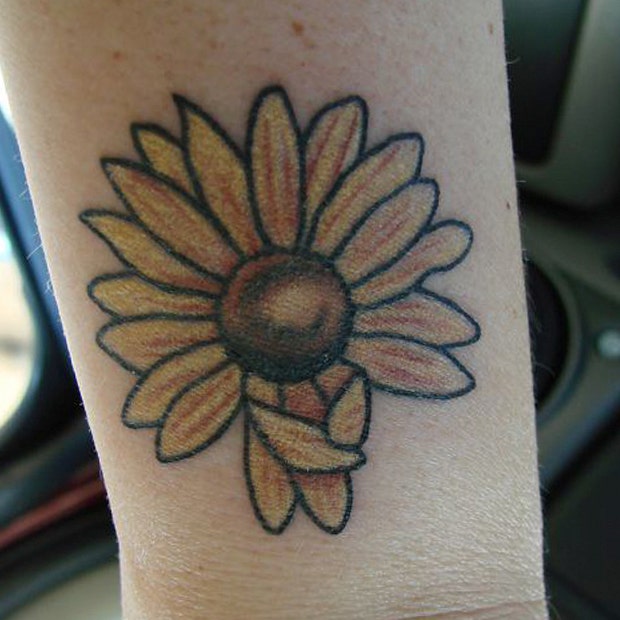 small tattoos with big meaning sunflower