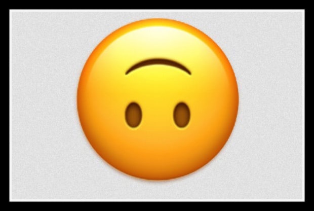 flirty emoji upside down smiley face