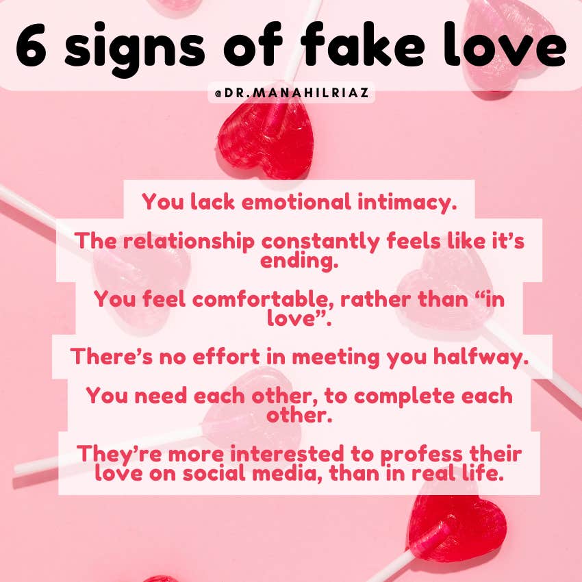 6 Signs Of Fake Love, According To A Professional Who Knows 