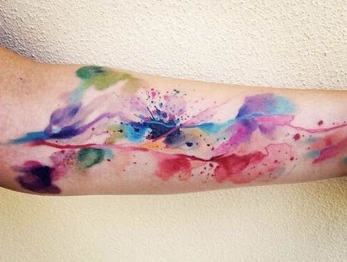 watercolor tattoos