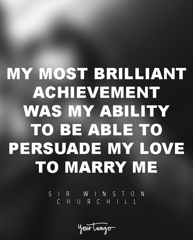 Sir Winston Churchill marriage quote