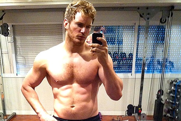 Chris Pratt shirtless selfie Instagram