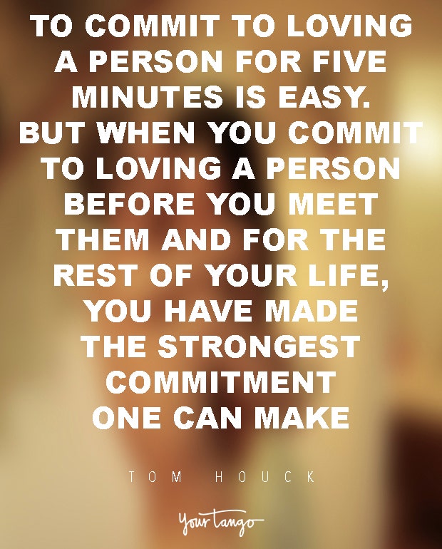 tom houck commitment quote