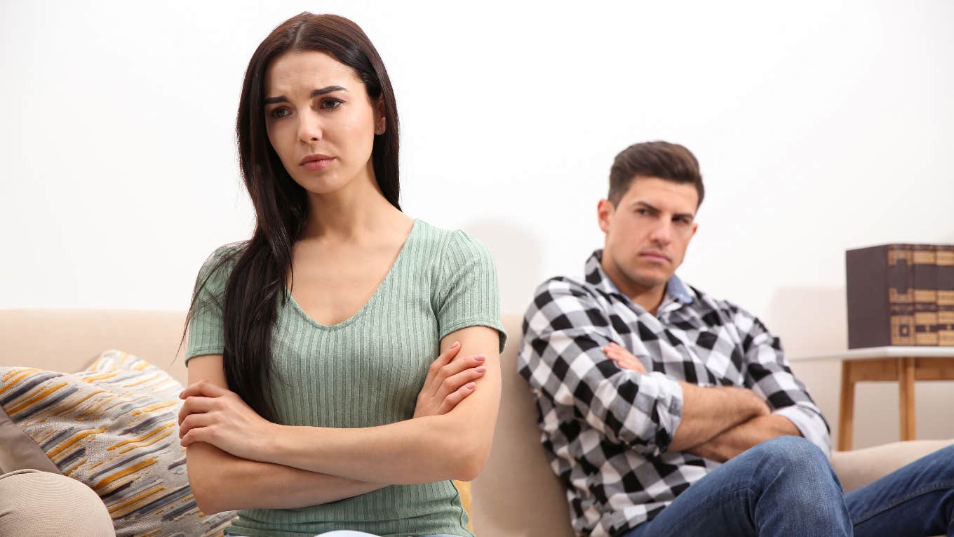 couple upset after girlfriend edged a breakup
