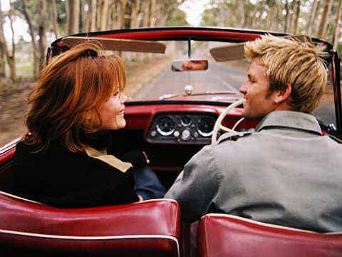 couple driving