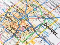 denver colorado map
