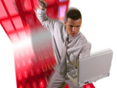 Does The Internet Make Hitting On Women Too Easy? futuristic man with computer