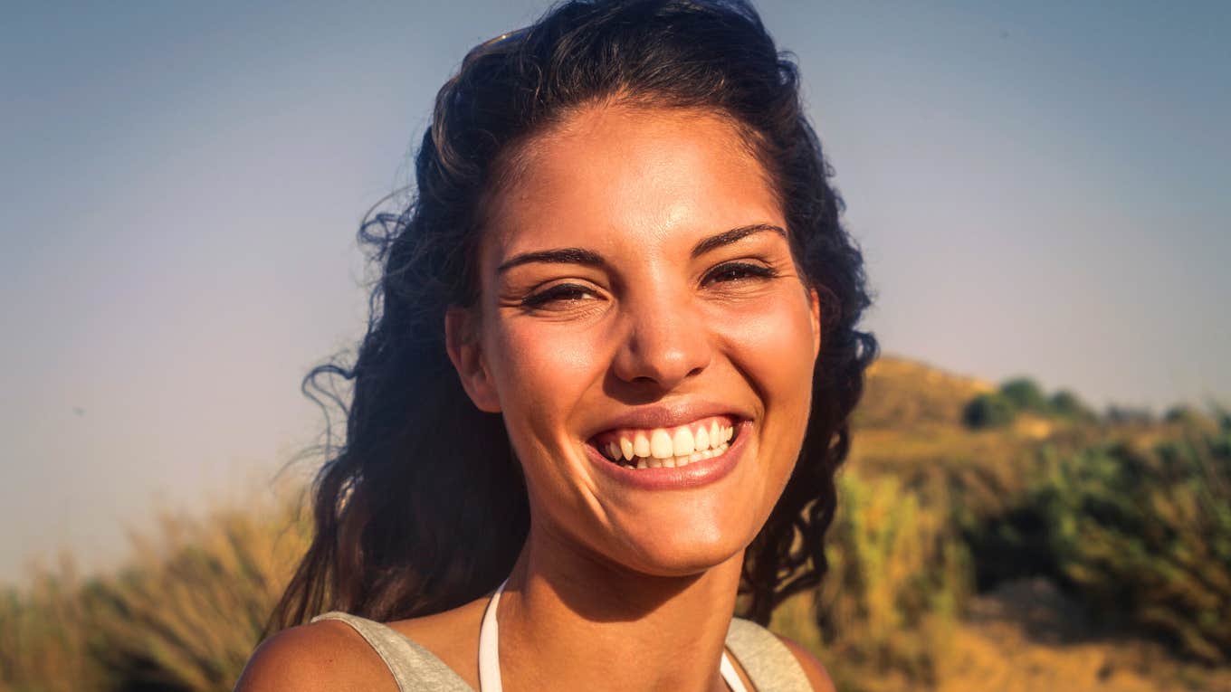 smiling woman with an ENFJ personality