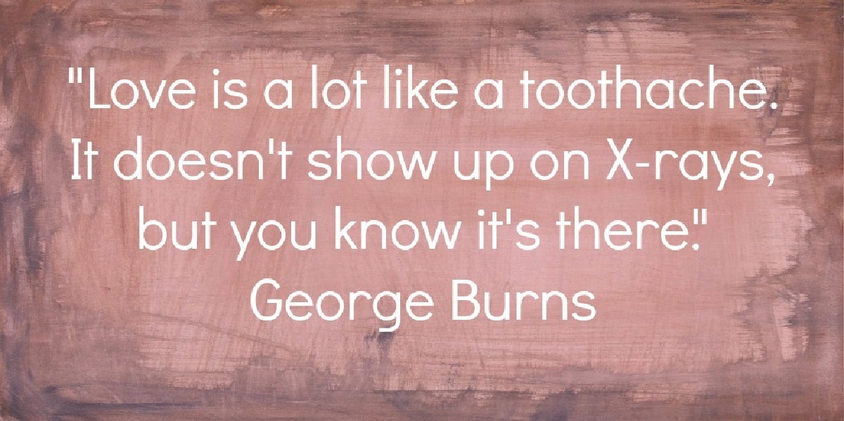 george burns funny love quote