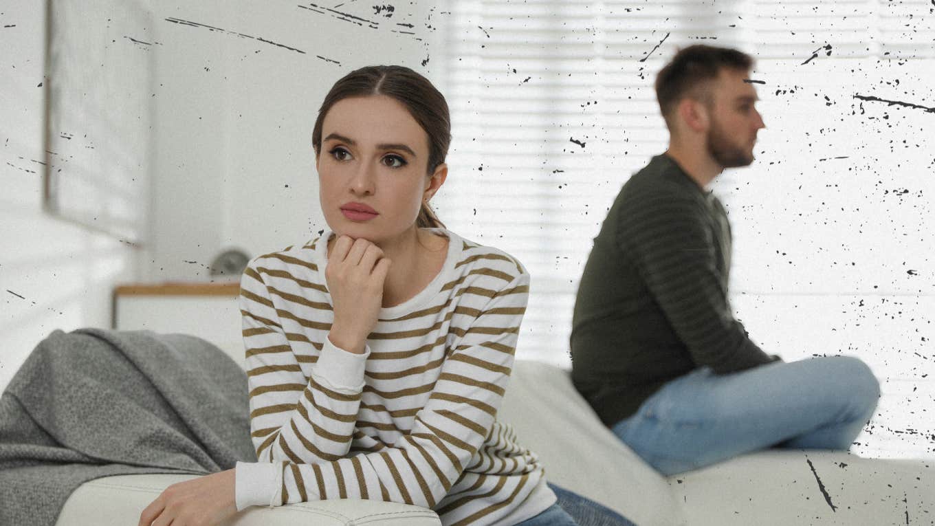 Couple taking a moment between each other while dealing with infidelity