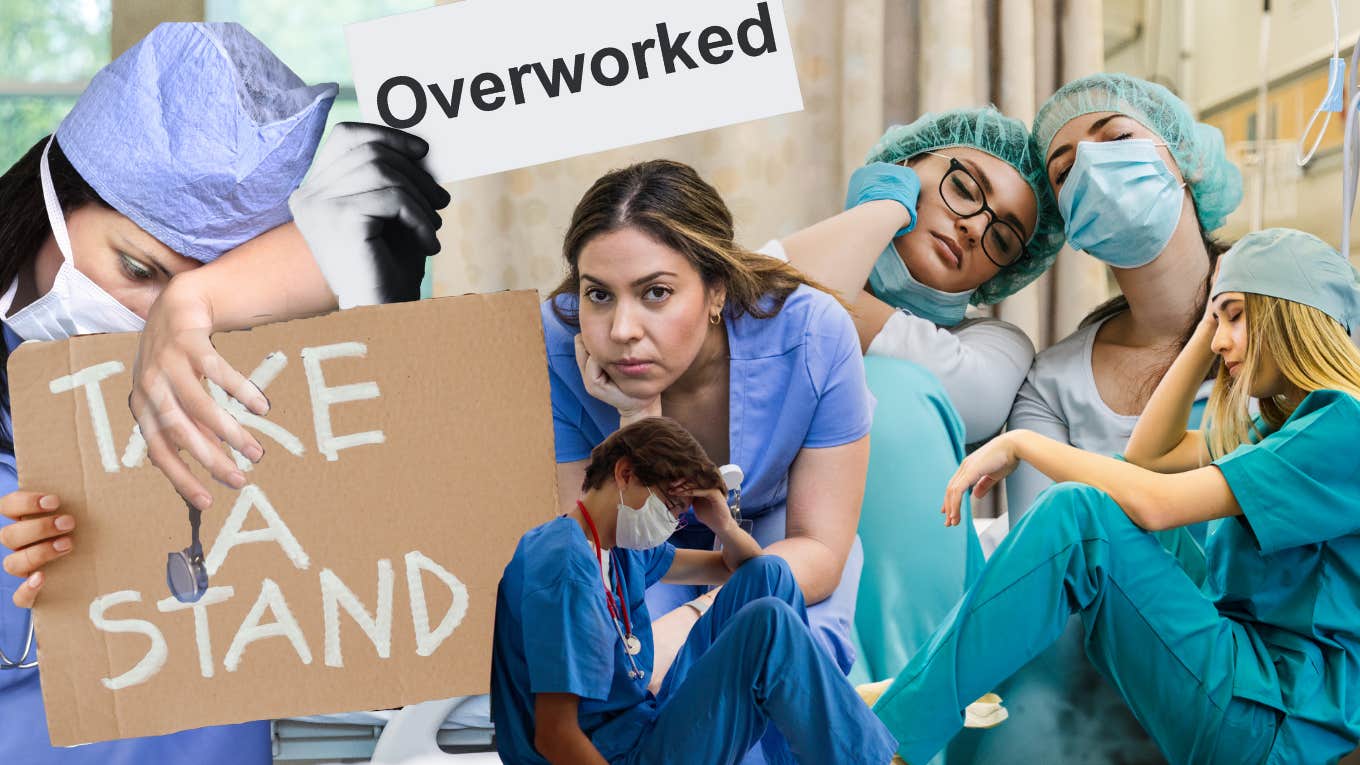 overworked nurses on strike