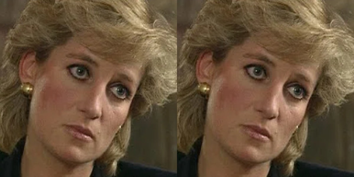 Princess Diana's sanpaku eyes