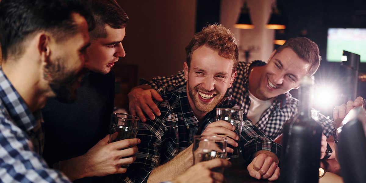 group of guys at bar 