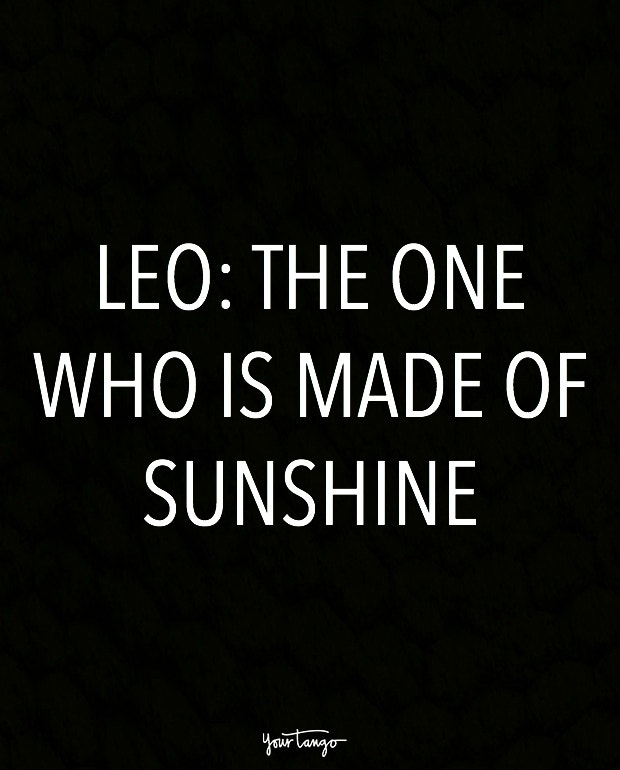 leo zodiac signs in one sentence