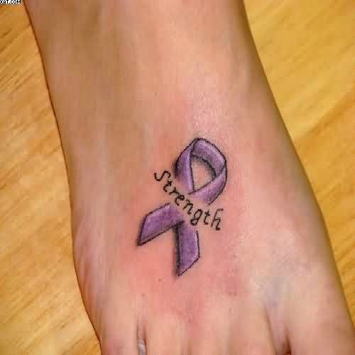 strength cancer tattoo