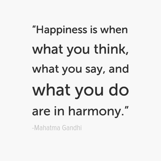 Mahatma Gandhi make your own happiness quotes