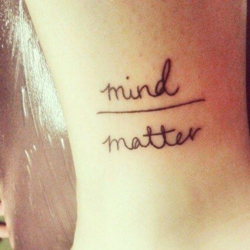 mind matter anxiety tattoo