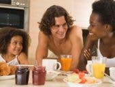 How We Keep Our Family Together As Working Parents family eating breakfast together