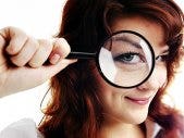 How to Set Up Your Friends woman with magnifying glass