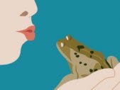 frog prince kissing